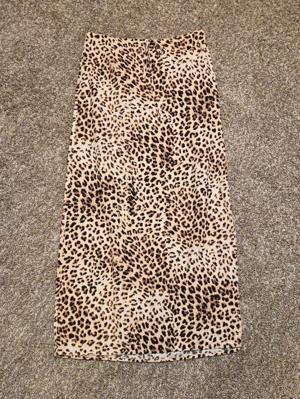 SINCERELY JULES Leopard Print Linen Blend Maxi Skirt